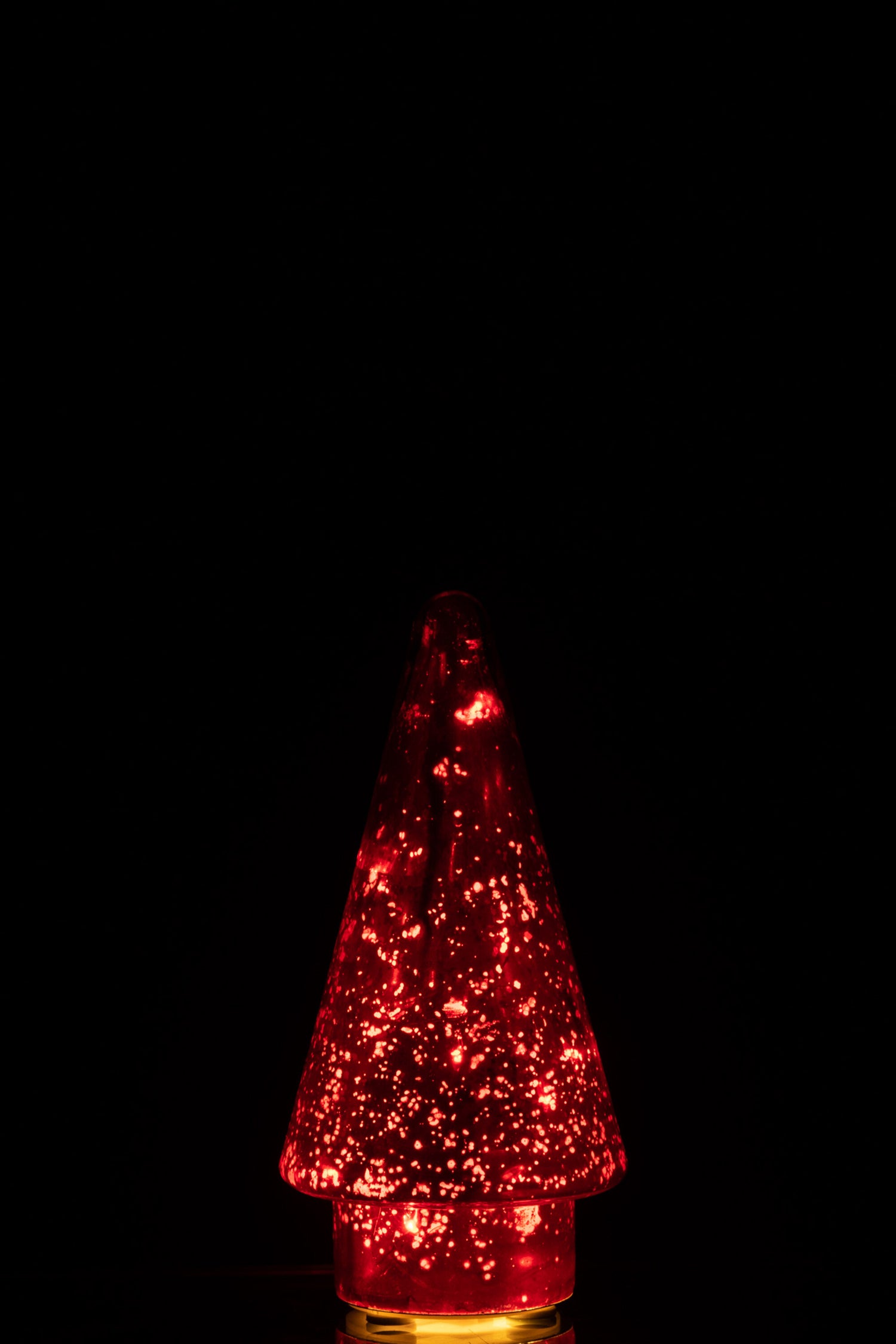 J-Line Kerstboom - glas - rood - small