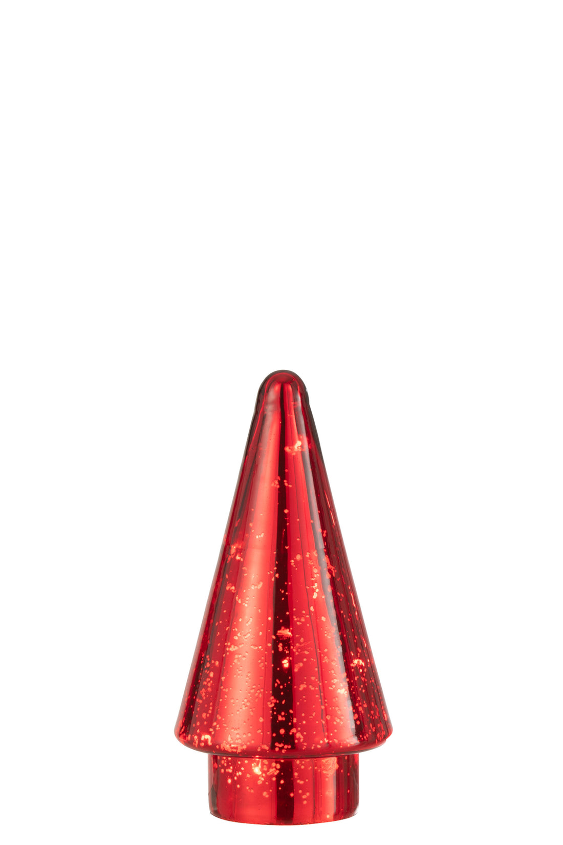 J-Line Kerstboom - glas - rood - small