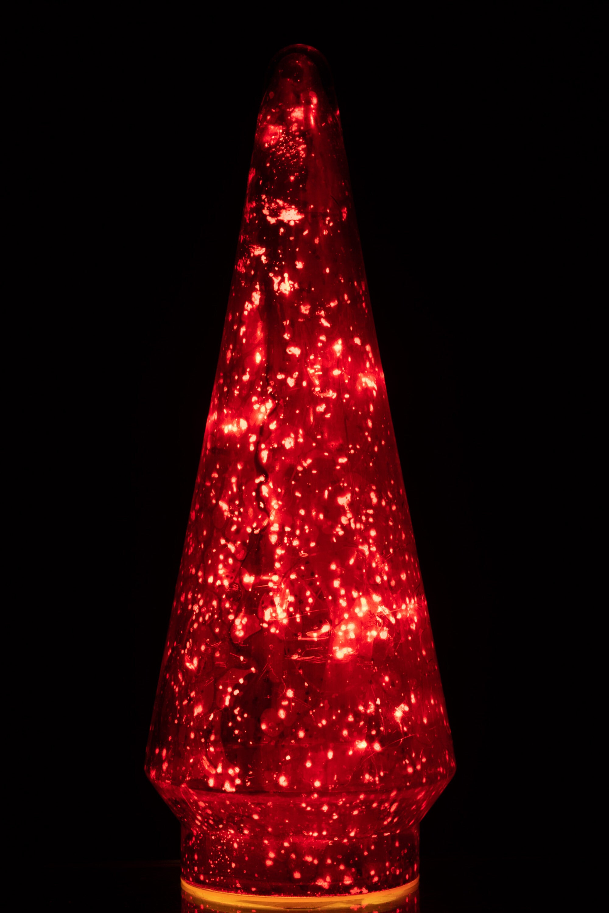 J-Line Kerstboom - glas - rood - large - LED