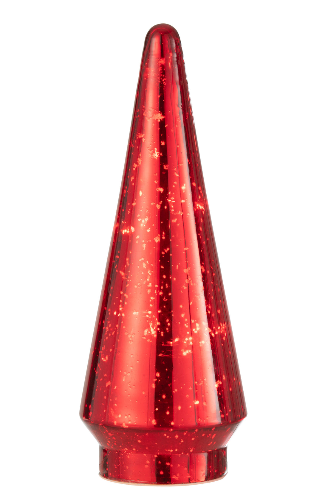 J-Line Kerstboom - glas - rood - large - LED