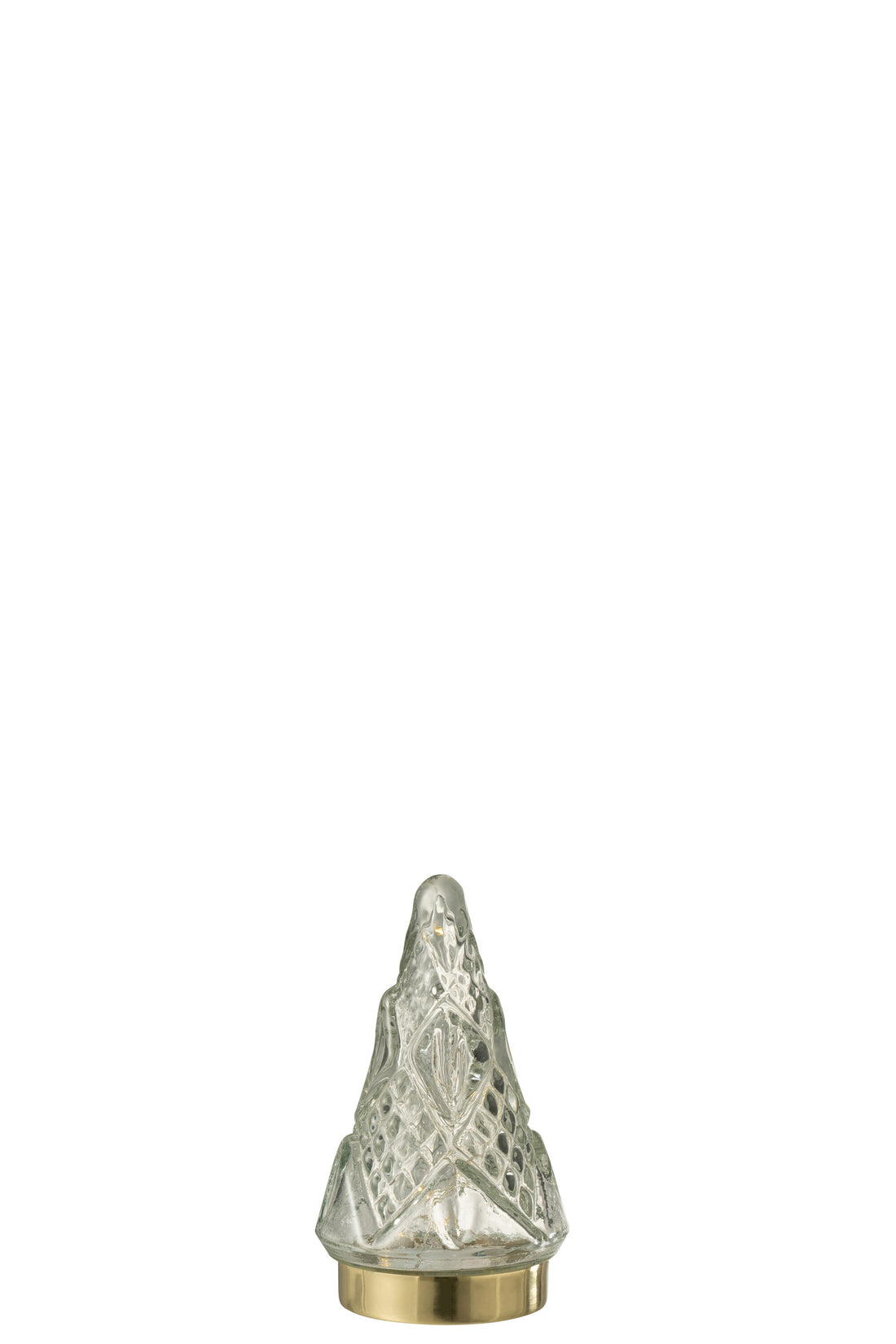 J-Line Kerstboom - glas - transparant - LED