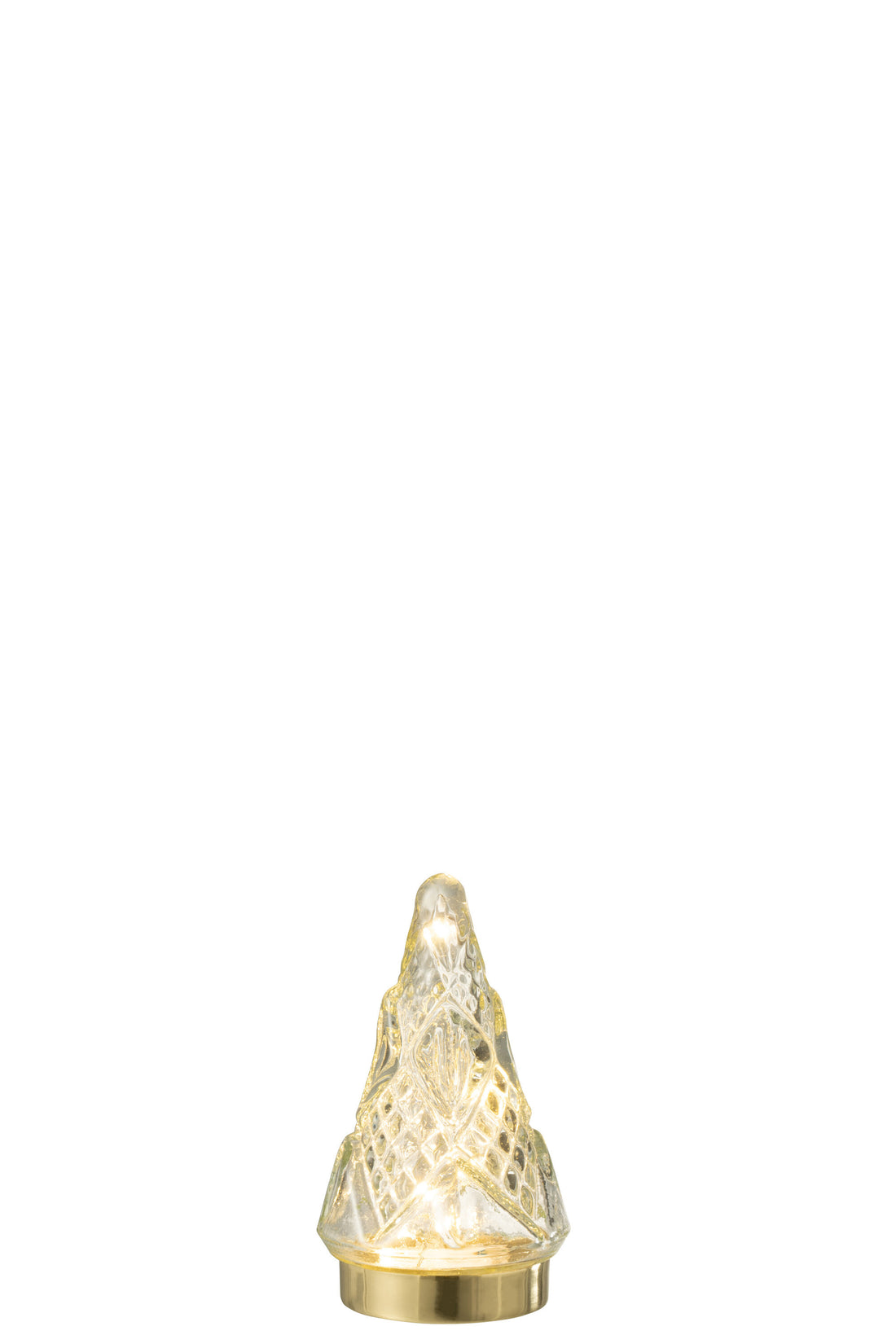 J-Line Kerstboom - glas - transparant - LED