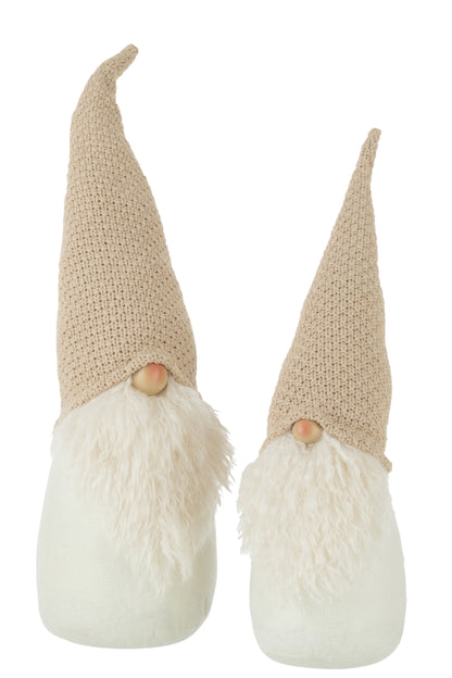 J-Line Kerstfiguren - poly - beige - large