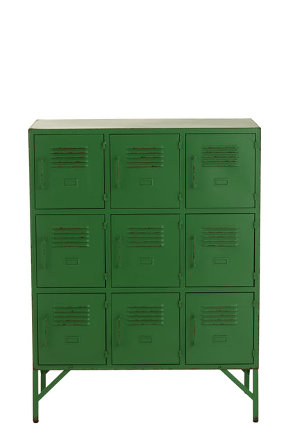 Kast 9 deuren Metaal Groen