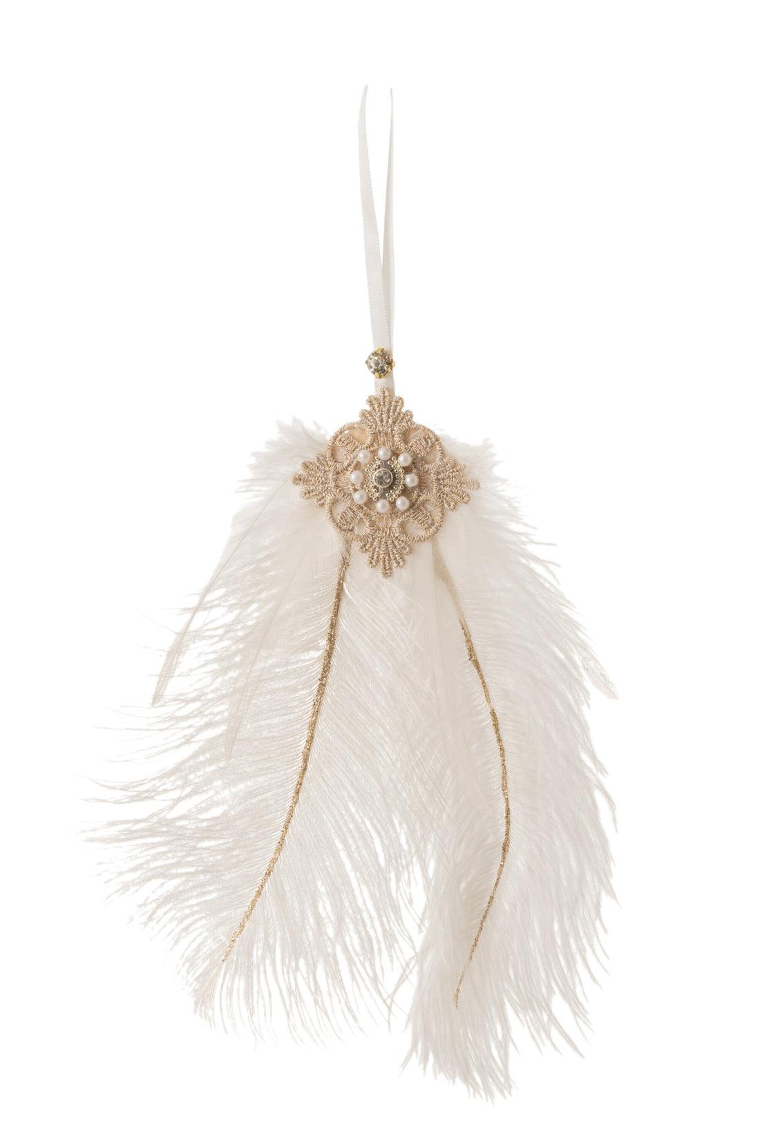 J-Line hanger - pluim - veren - wit