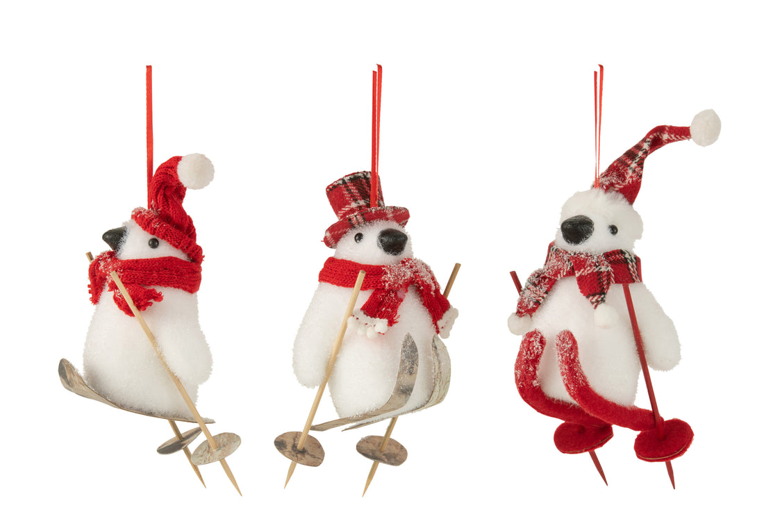 Hanger Pinguïn Kerstman Ski&
