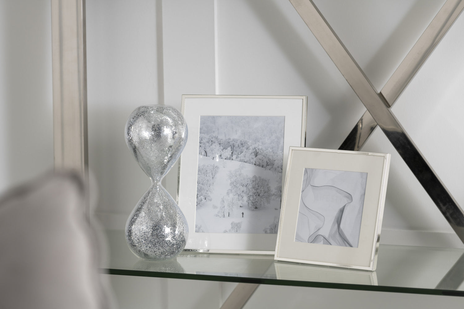 J-Line fotokader - metaal - zilver - large - 2 stuks