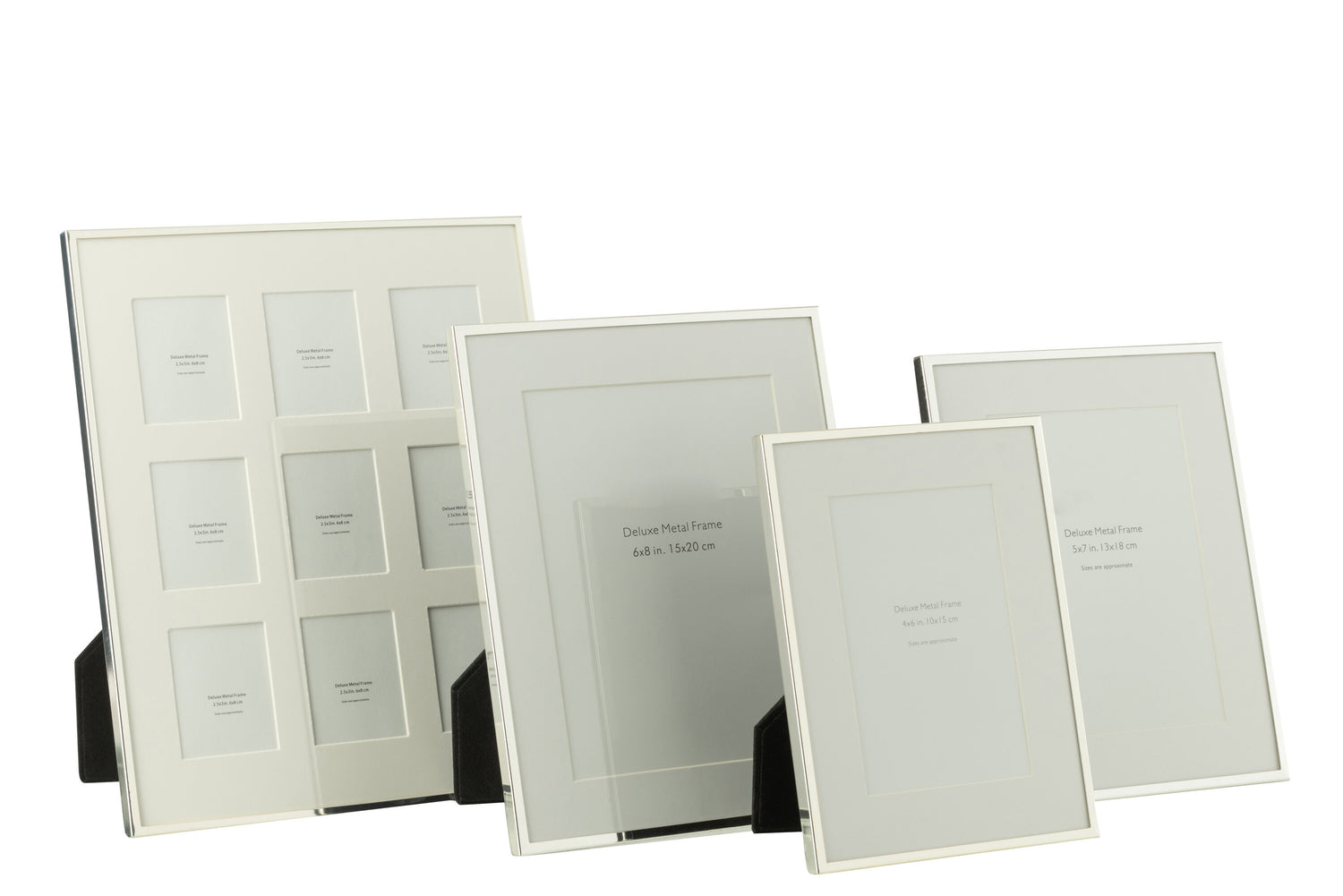 J-Line fotokader - metaal - zilver - large