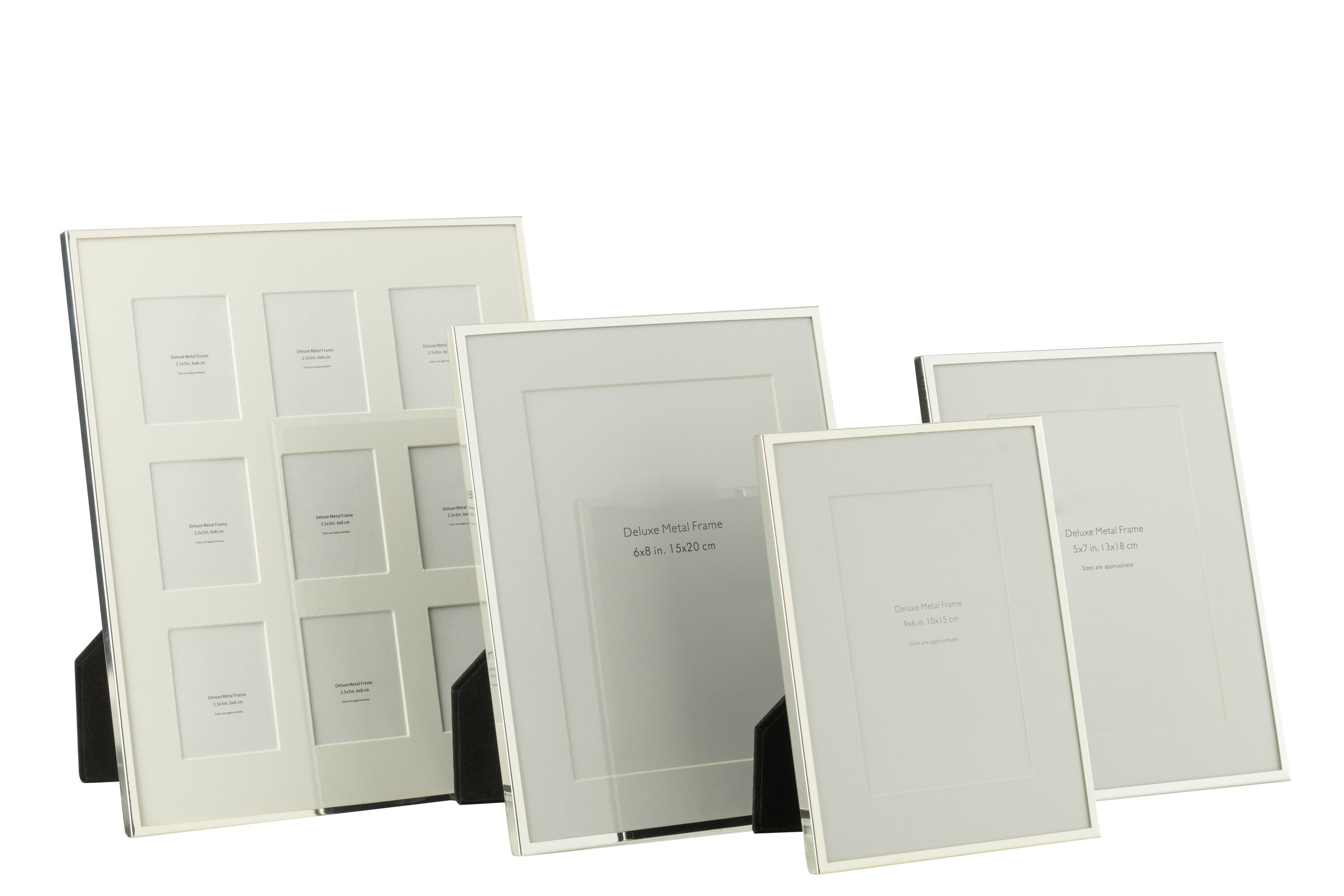 J-Line fotokader - metaal - zilver - large