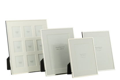 J-Line fotokader - metaal - zilver - large