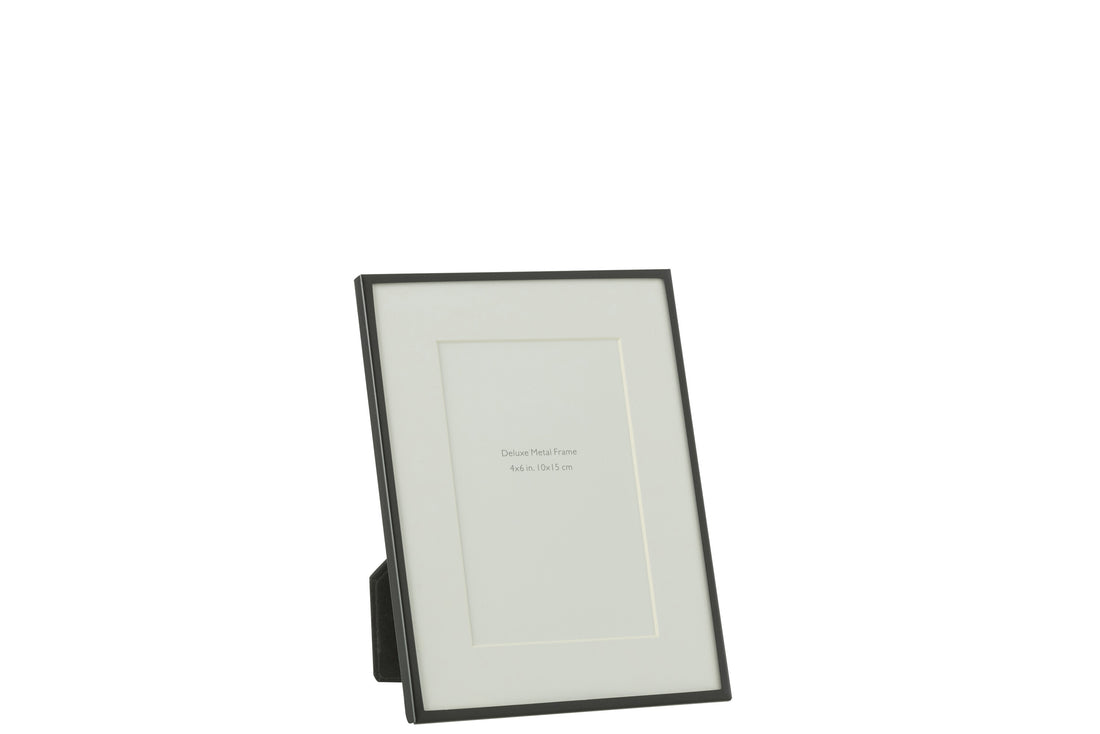 Fotolijst Passe-Partout Fijne Rand 10X15 Metaal Zwart Klein