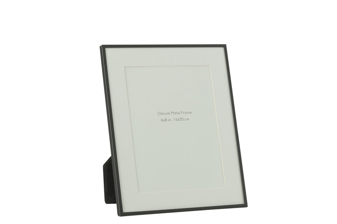 Fotolijst Passe-Partout Fijne Rand 15X20 Metaal Zwart Groot