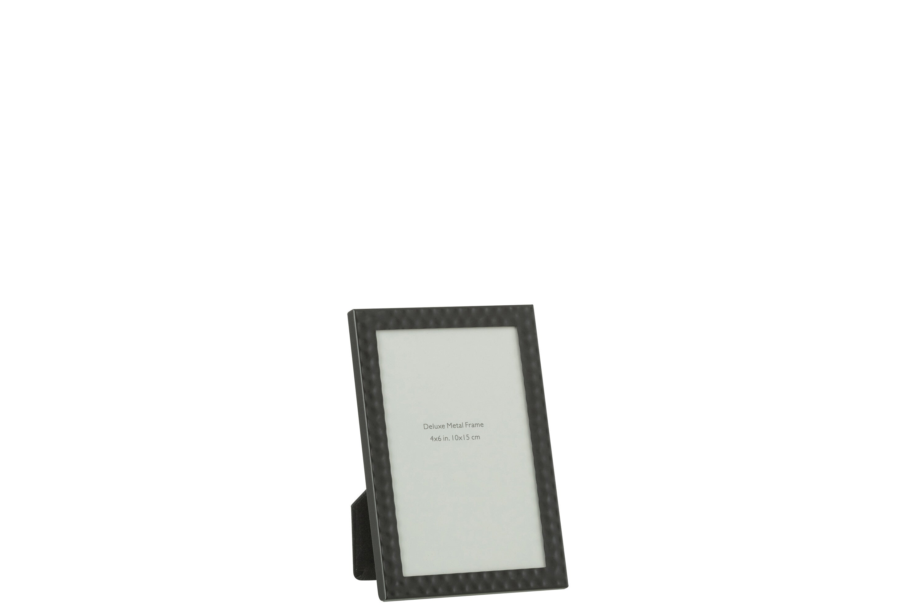 J-Line Fotokader Gehamered Boord 10X15 Metaal Zwart Small