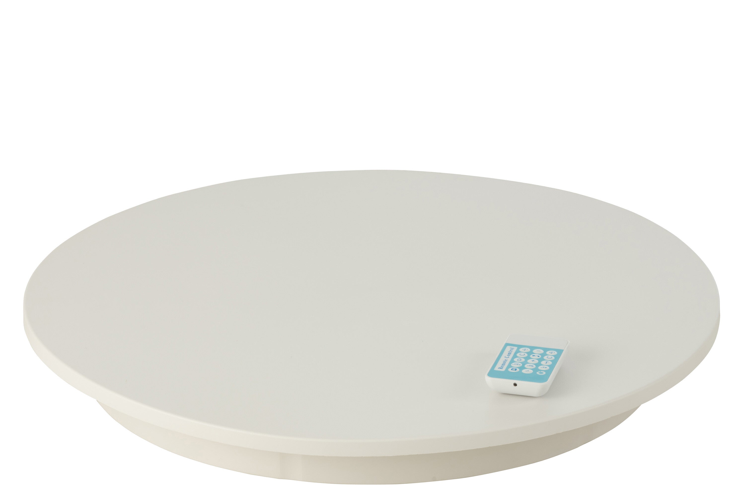 Draaibare basis rond 100 kg plastic wit groot