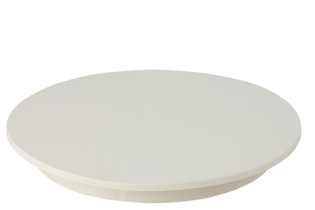 Draaibare basis rond 100 kg plastic wit groot