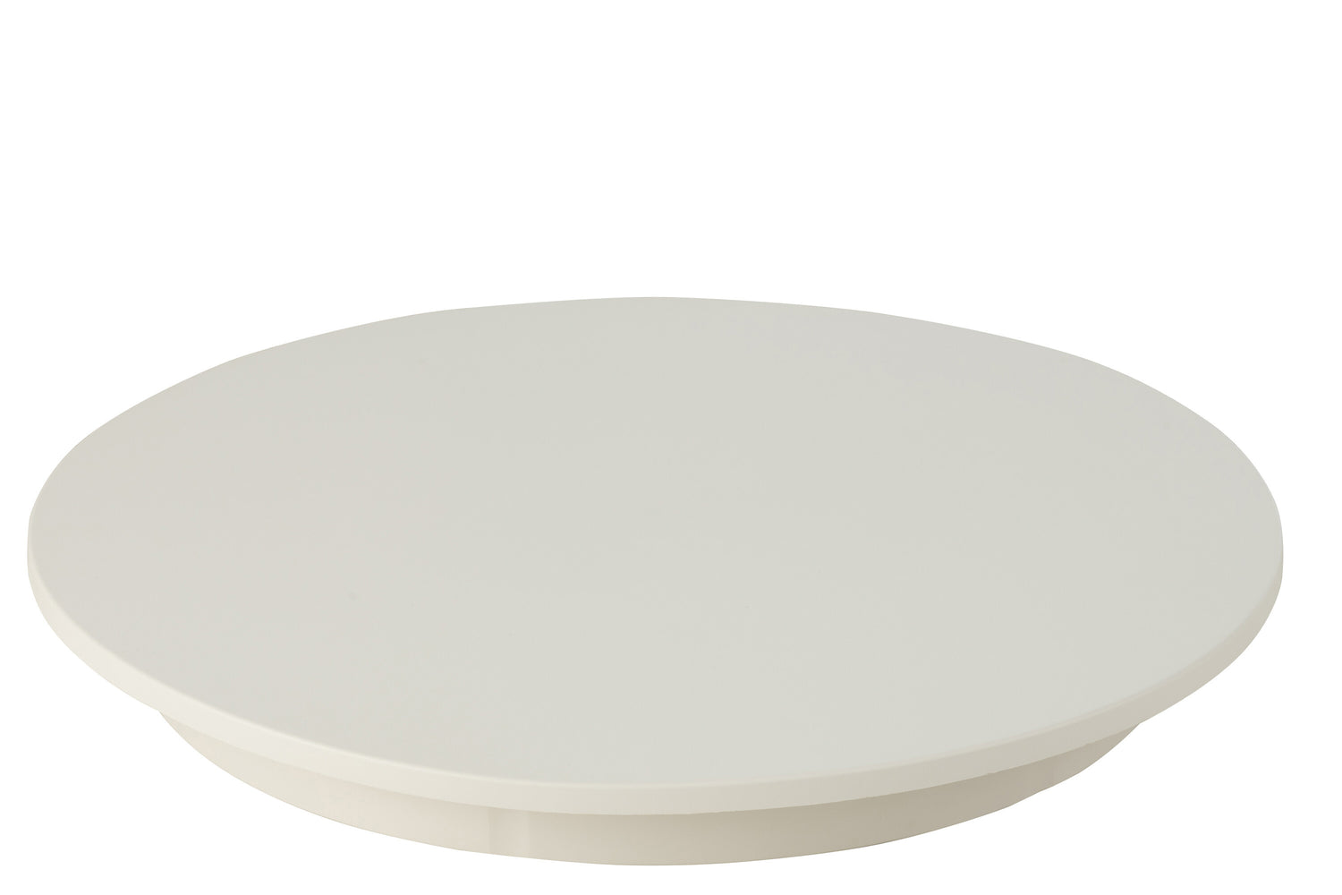 Draaibare basis rond 100 kg plastic wit groot