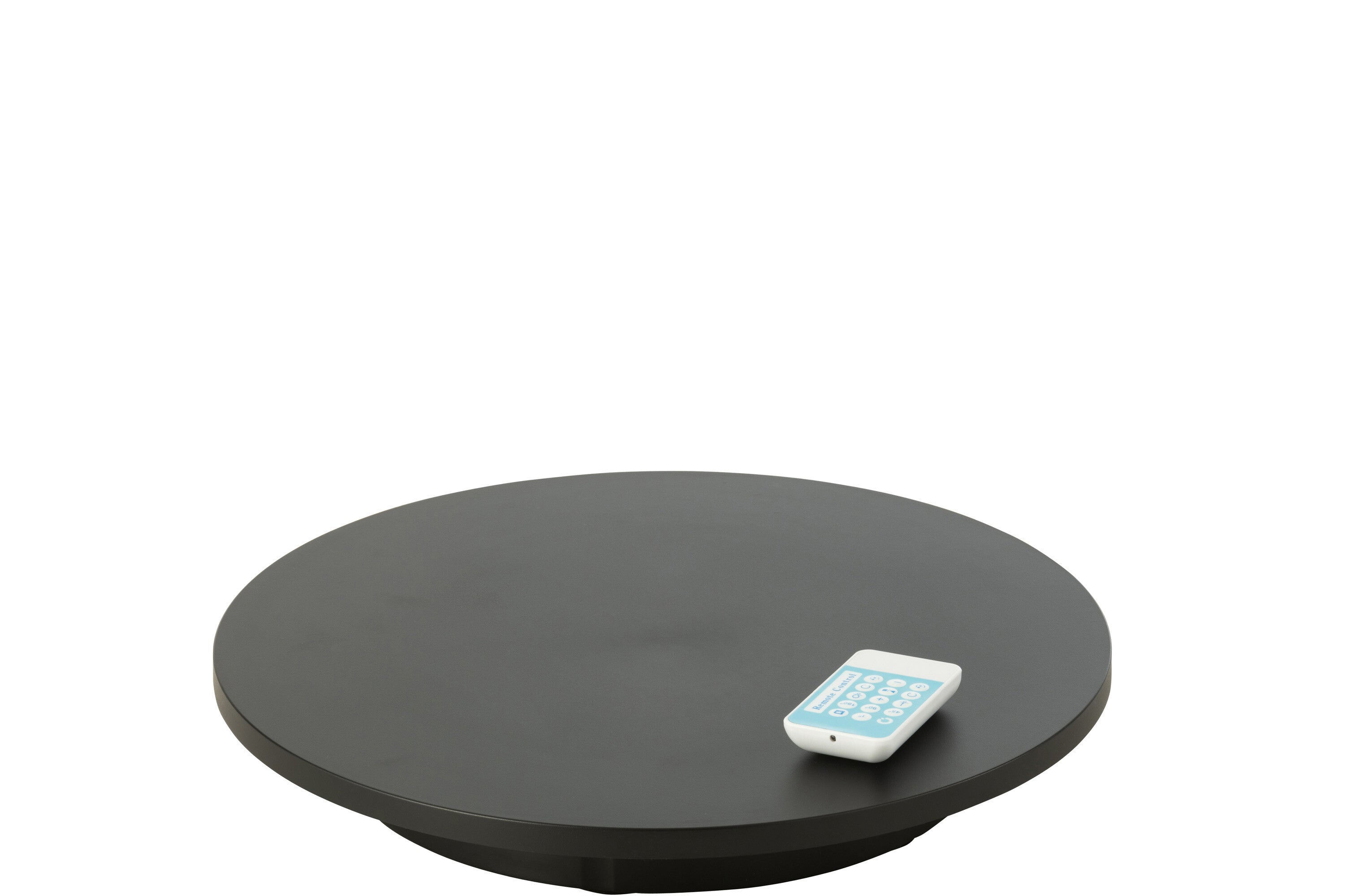 Draaibare basis rond 100 kg plastic zwart klein