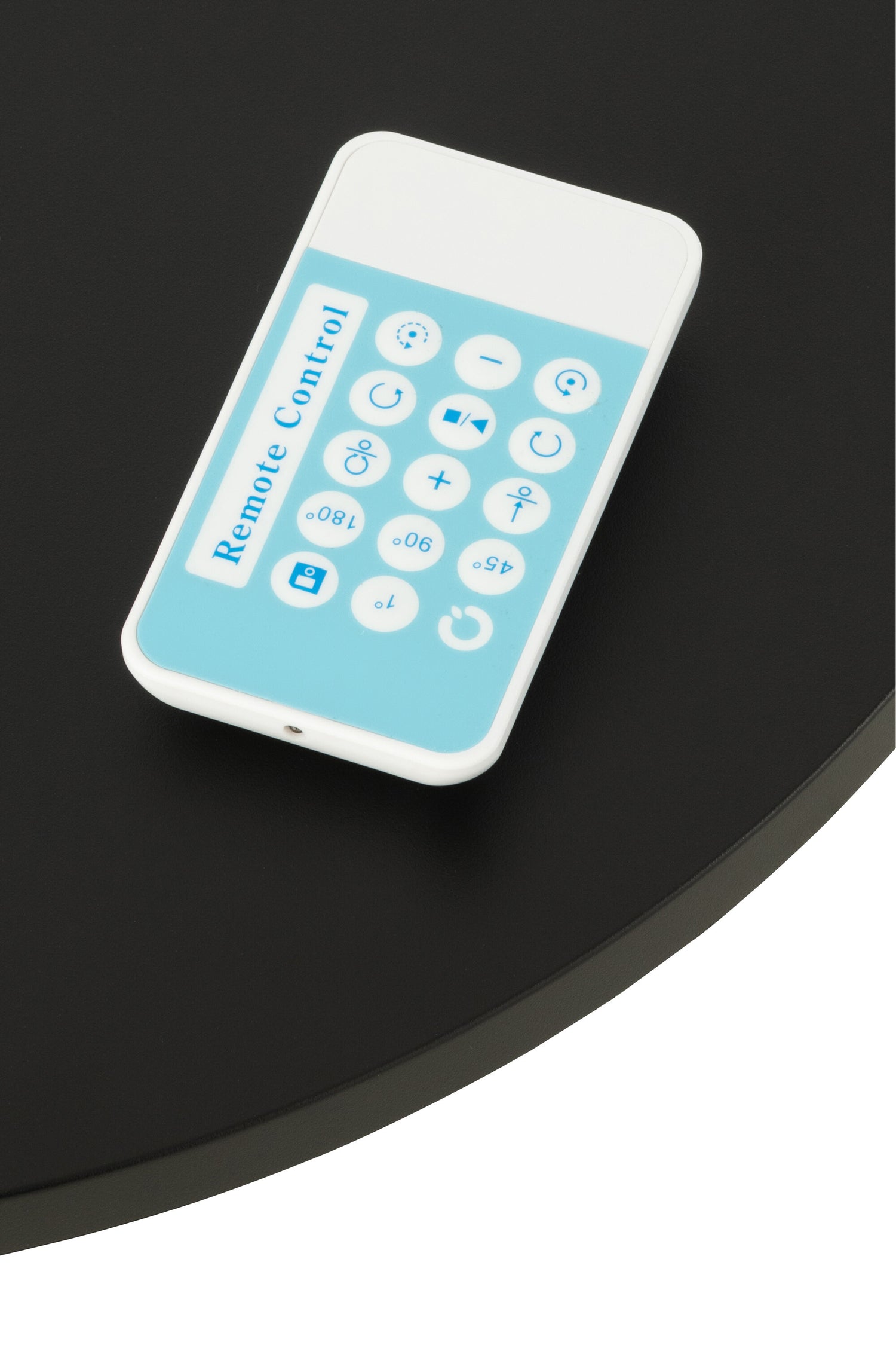 Draaibare basis rond 100 kg plastic zwart klein