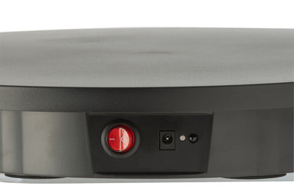 Draaibare basis rond 100 kg plastic zwart klein