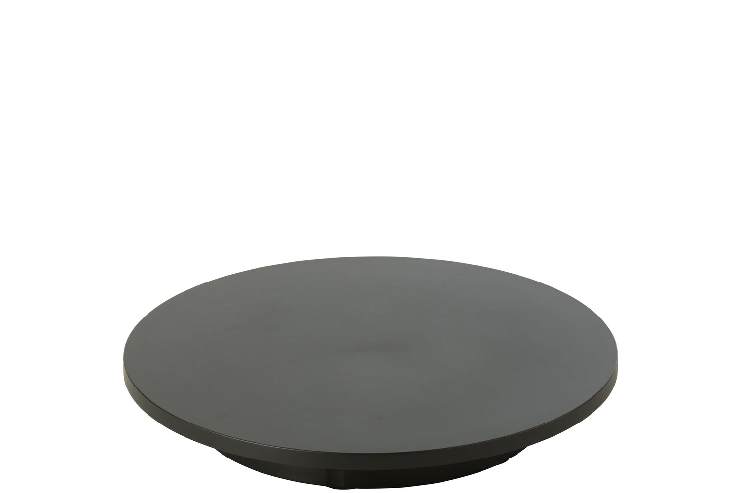 Draaibare basis rond 100 kg plastic zwart klein