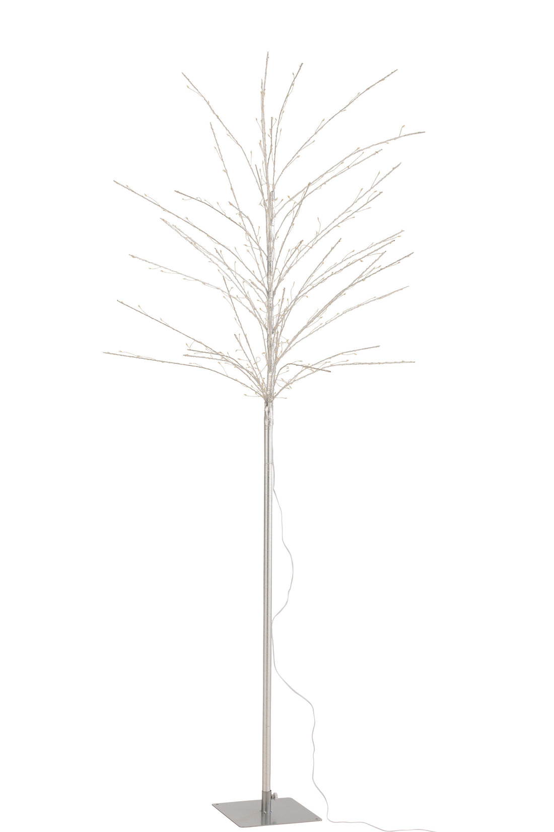 J-Line Kale Boom+Led Metaal Zilver Large
