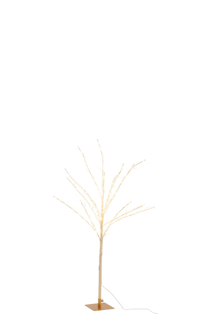 J-Line Kale Boom+Led Metaal Goud Medium