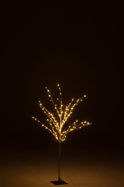 J-Line Kale Boom+Led Metaal Goud Medium