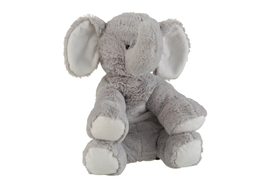 Olifant Knuffel Grijs Groot