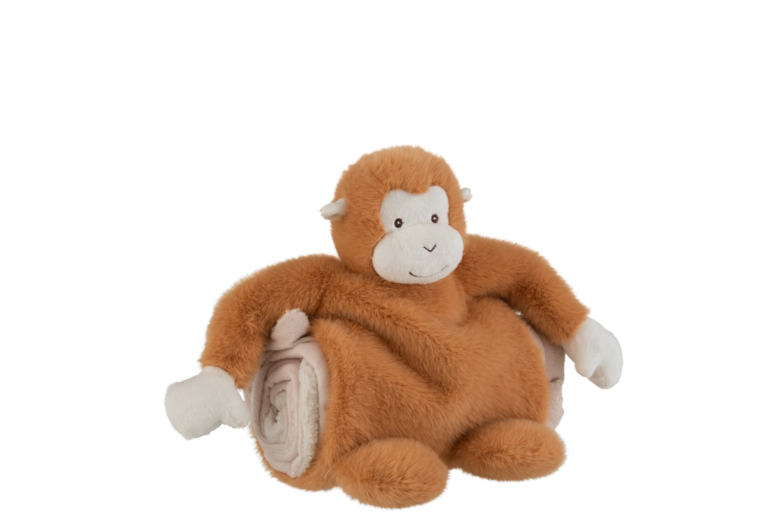 Aap+Deken Pluche Bruin