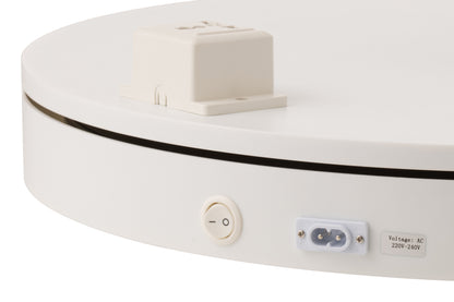 Draaibare voet Rond + Stopcontact 40 kg Kunststof Wit Middelgroot