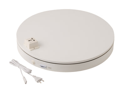 Draaibare voet Rond + Stopcontact 40 kg Kunststof Wit Middelgroot