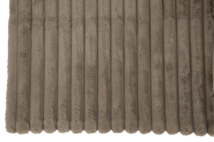 Geruite Ribfluwelen Polyester Muis Grijs