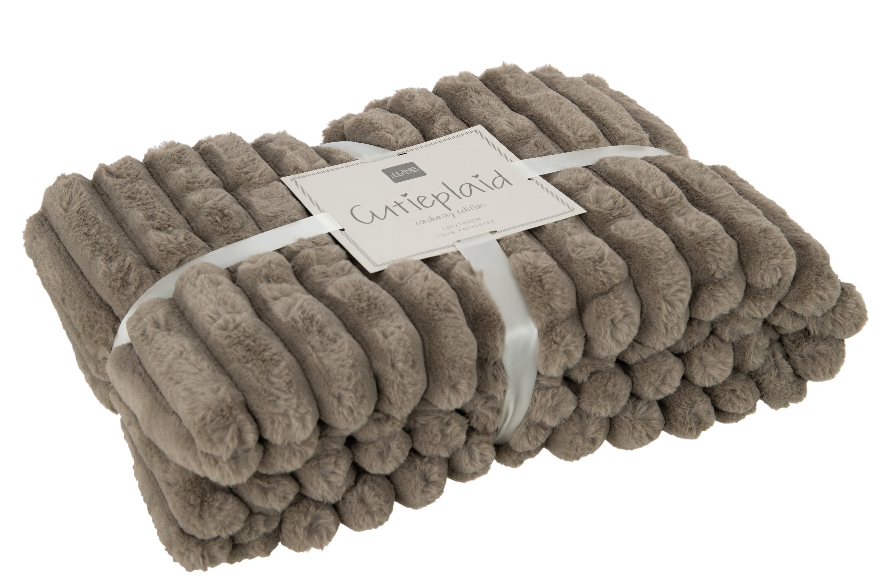 Geruite Ribfluwelen Polyester Muis Grijs