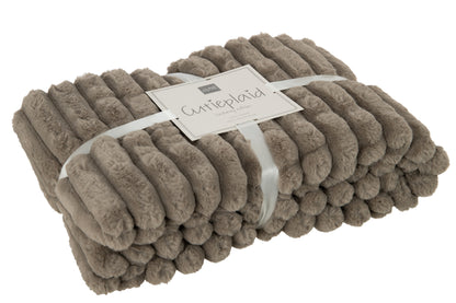 Geruite Ribfluwelen Polyester Muis Grijs