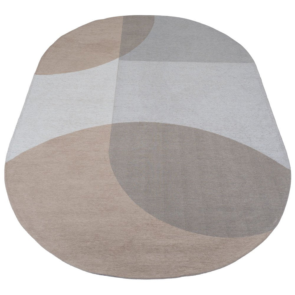 Vloerkleed Eli Beige – Ovaal 160 x 230 cm