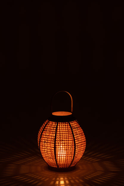 J-Line lantaarn - bamboe - naturel