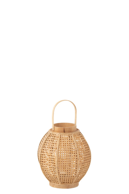 J-Line lantaarn - bamboe - naturel