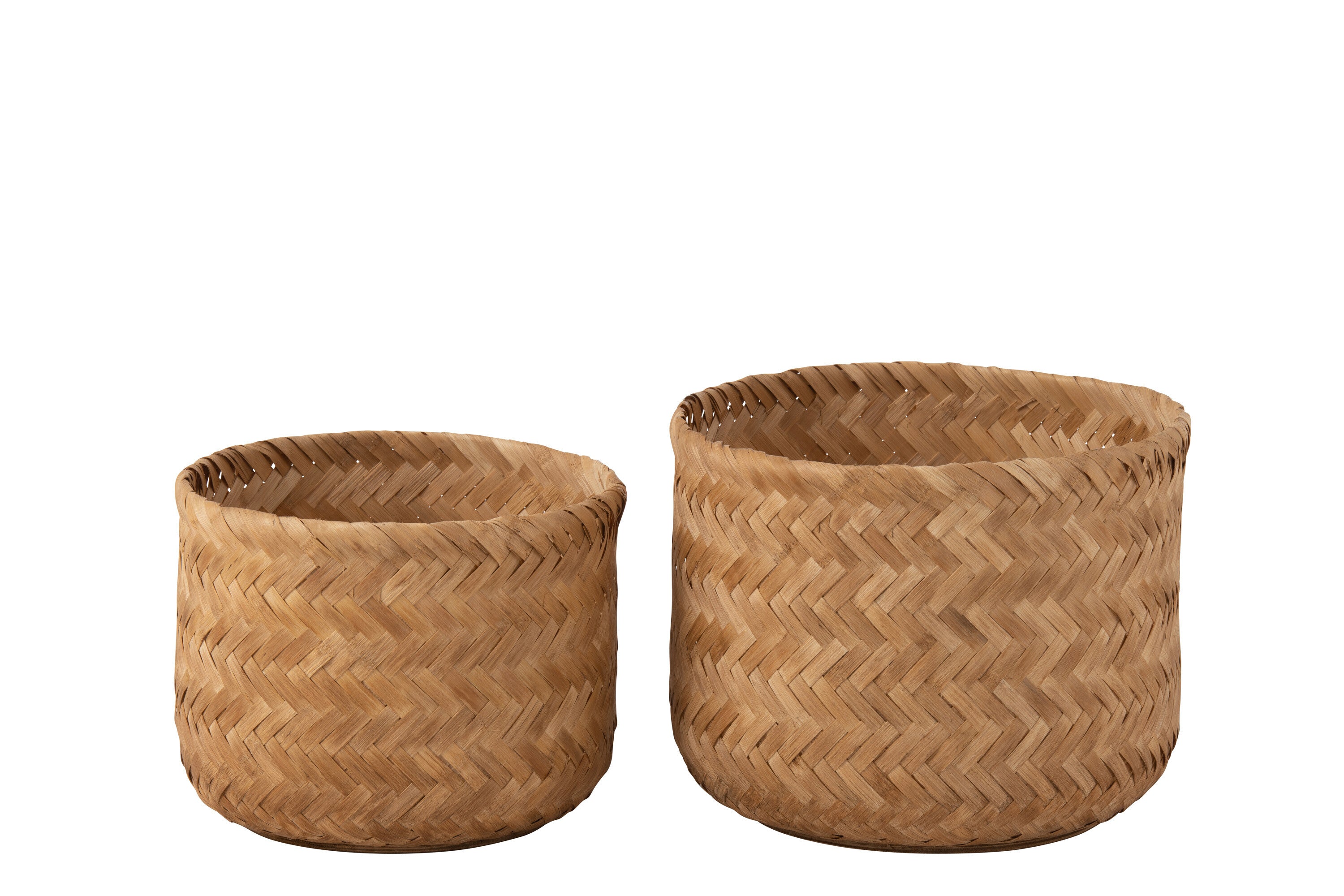 J-Line Set Van Twee Mand Bamboo Naturel