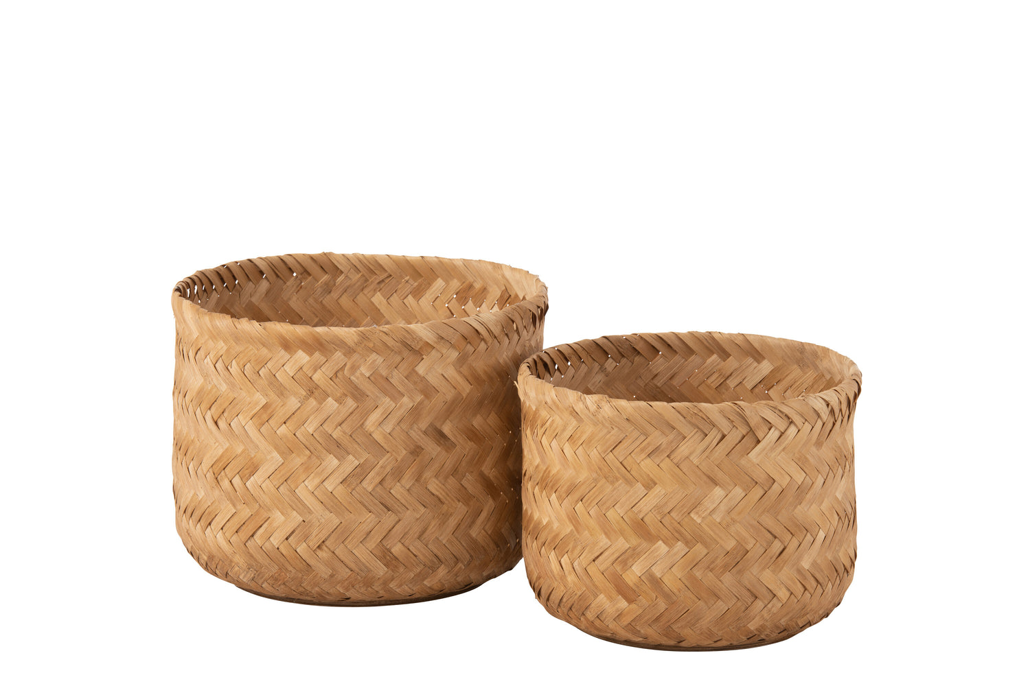 J-Line Set Van Twee Mand Bamboo Naturel