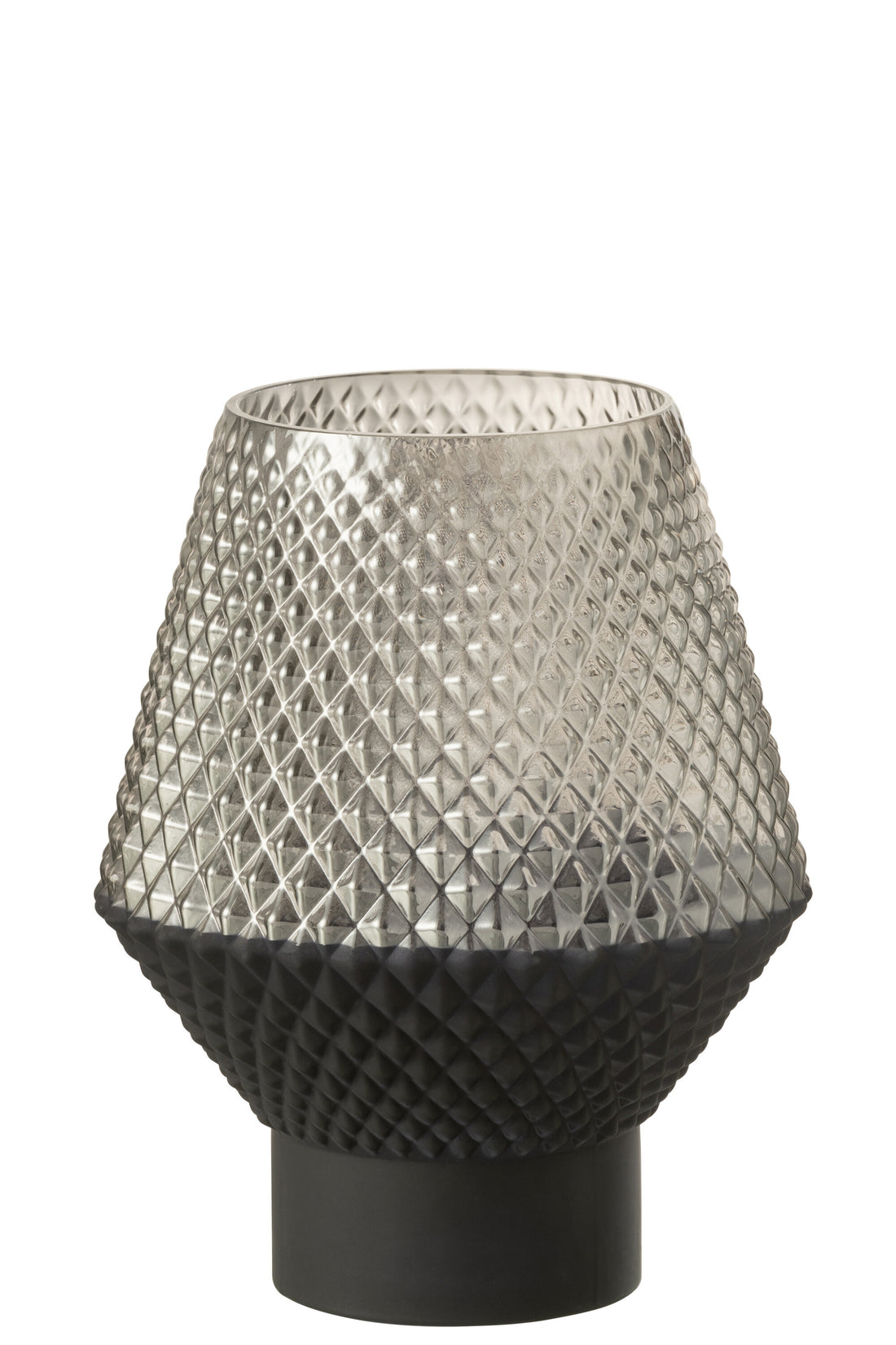 Vaas Patroon Glas Grijs Klein