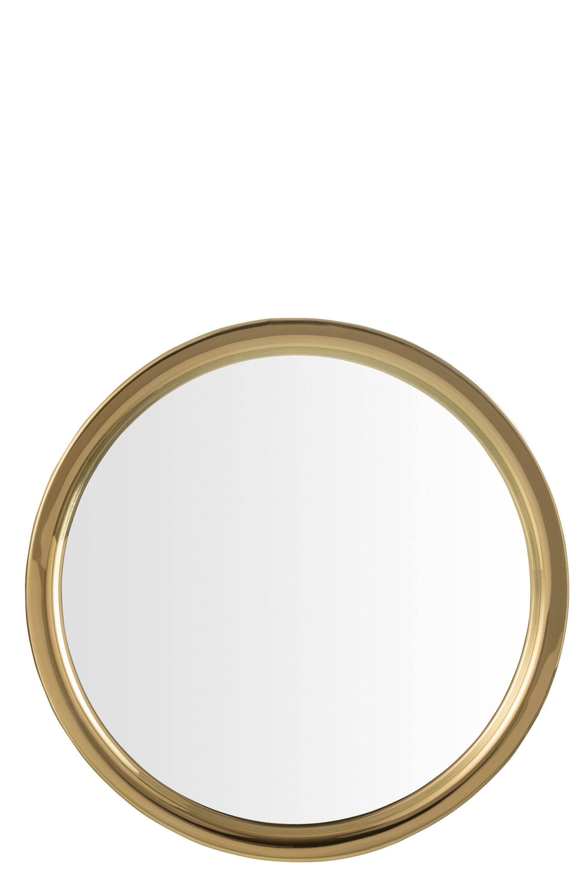 J-Line Decoratief bord - glas - goud/ transparant