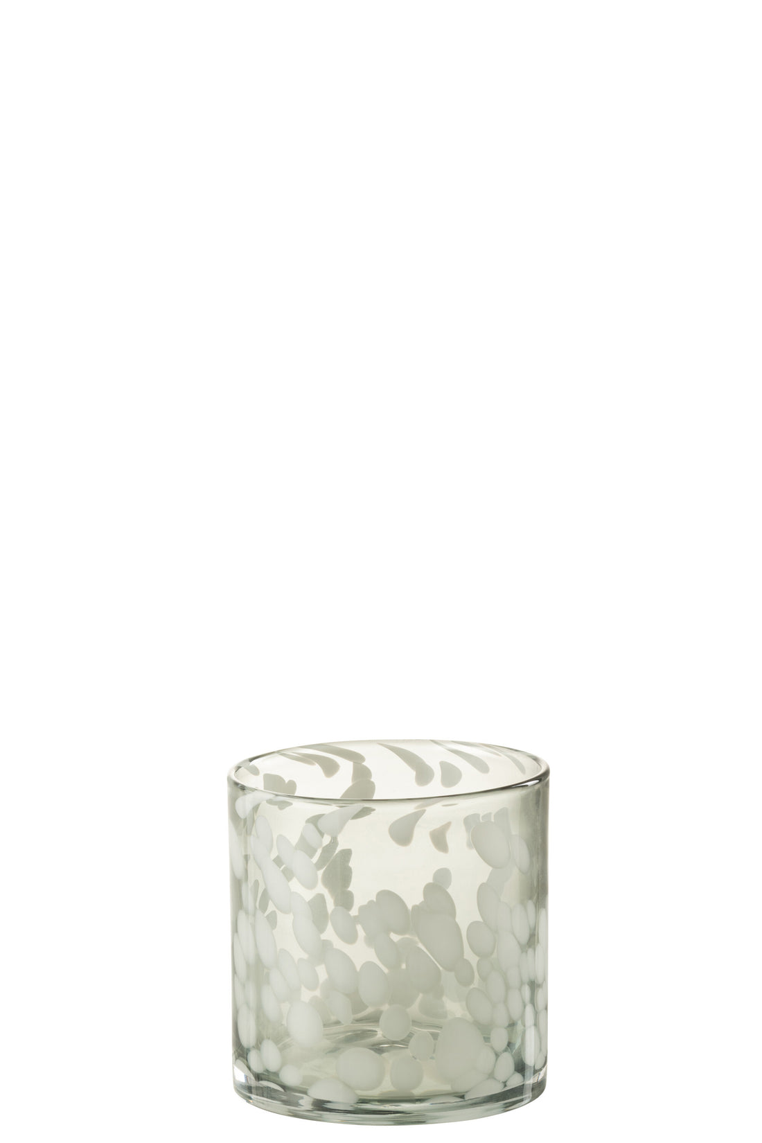 Orkaan Dot Glas Grijs/Wit Klein