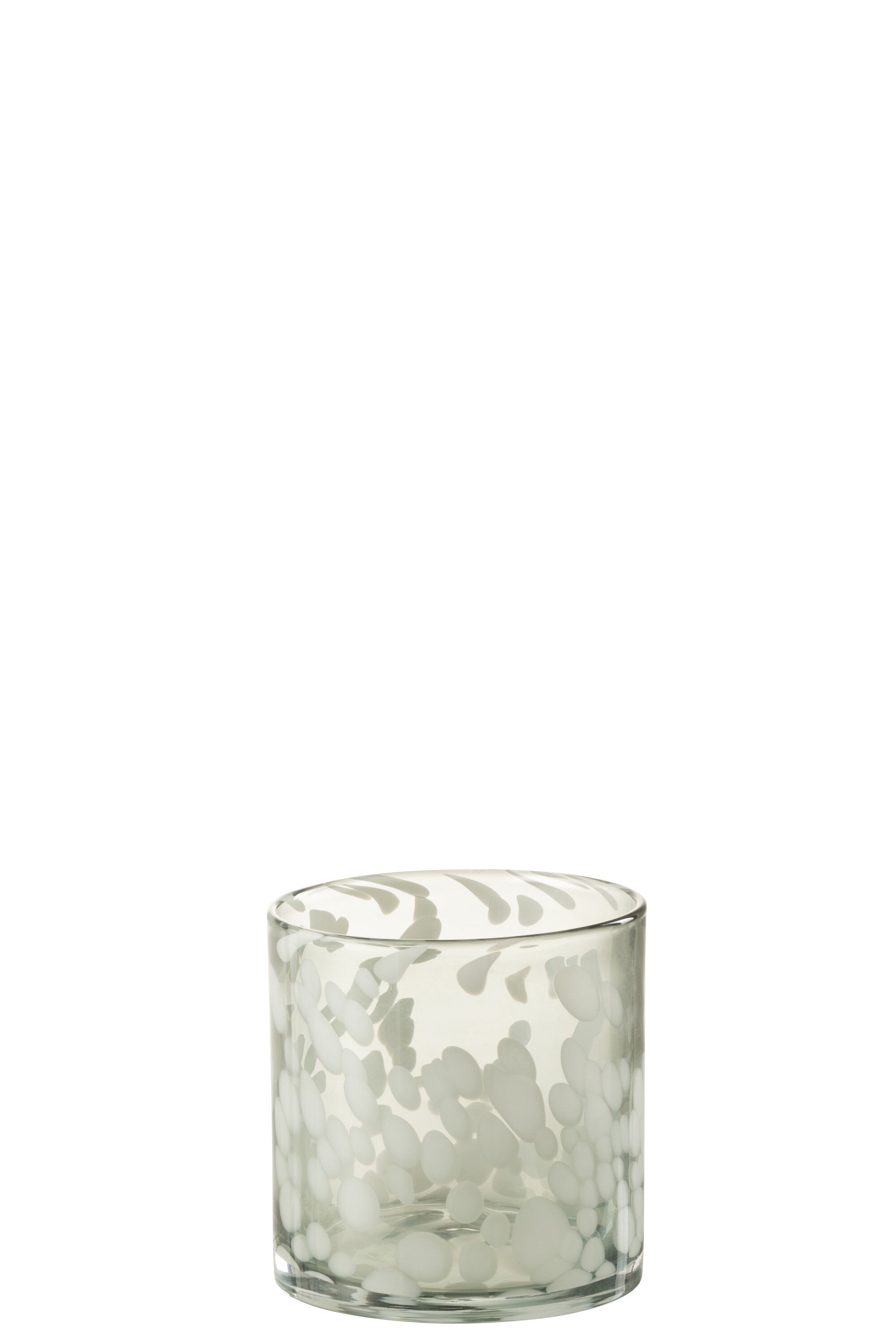 Orkaan Dot Glas Grijs/Wit Klein