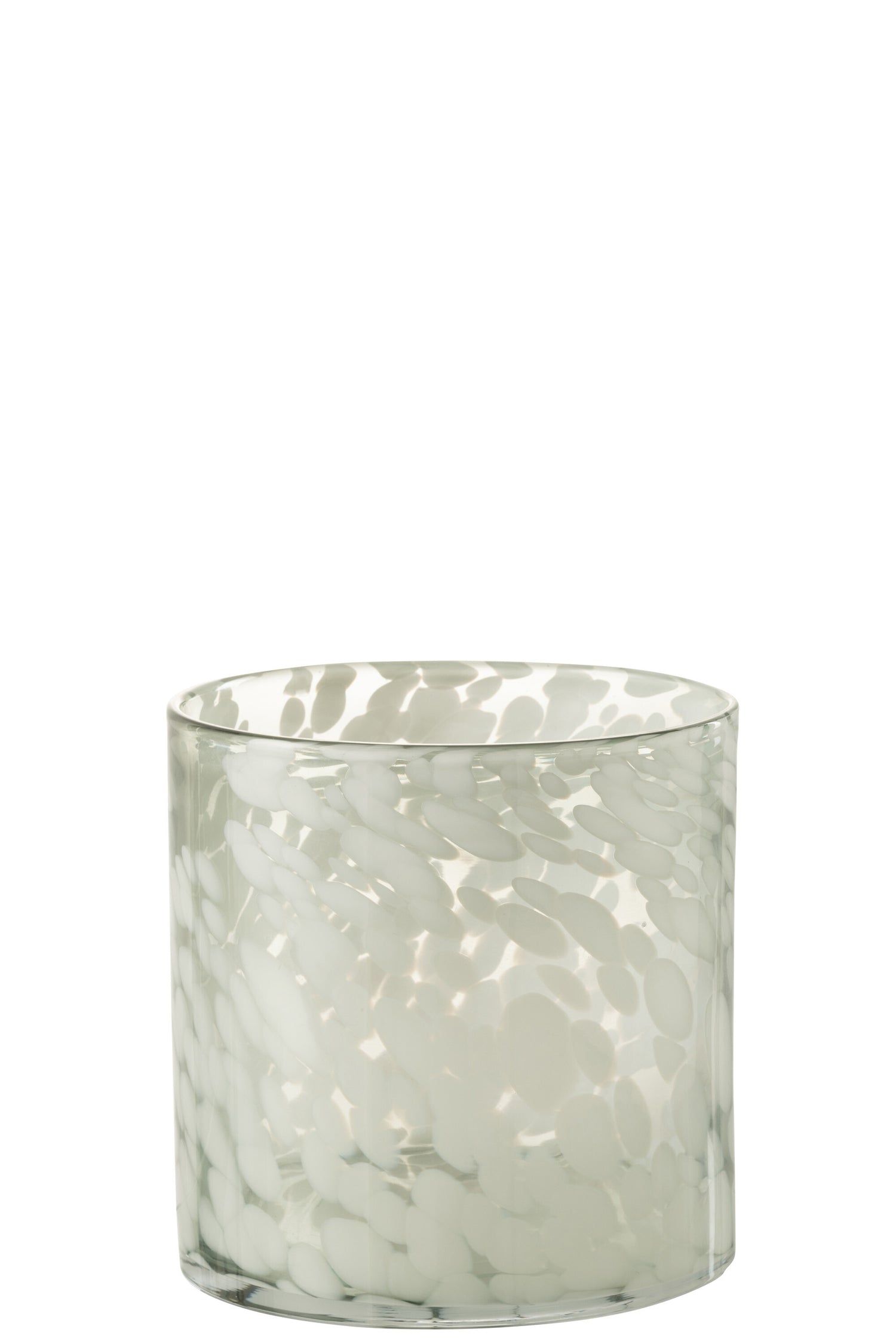 Orkaan Dot Glas Grijs/Wit Medium