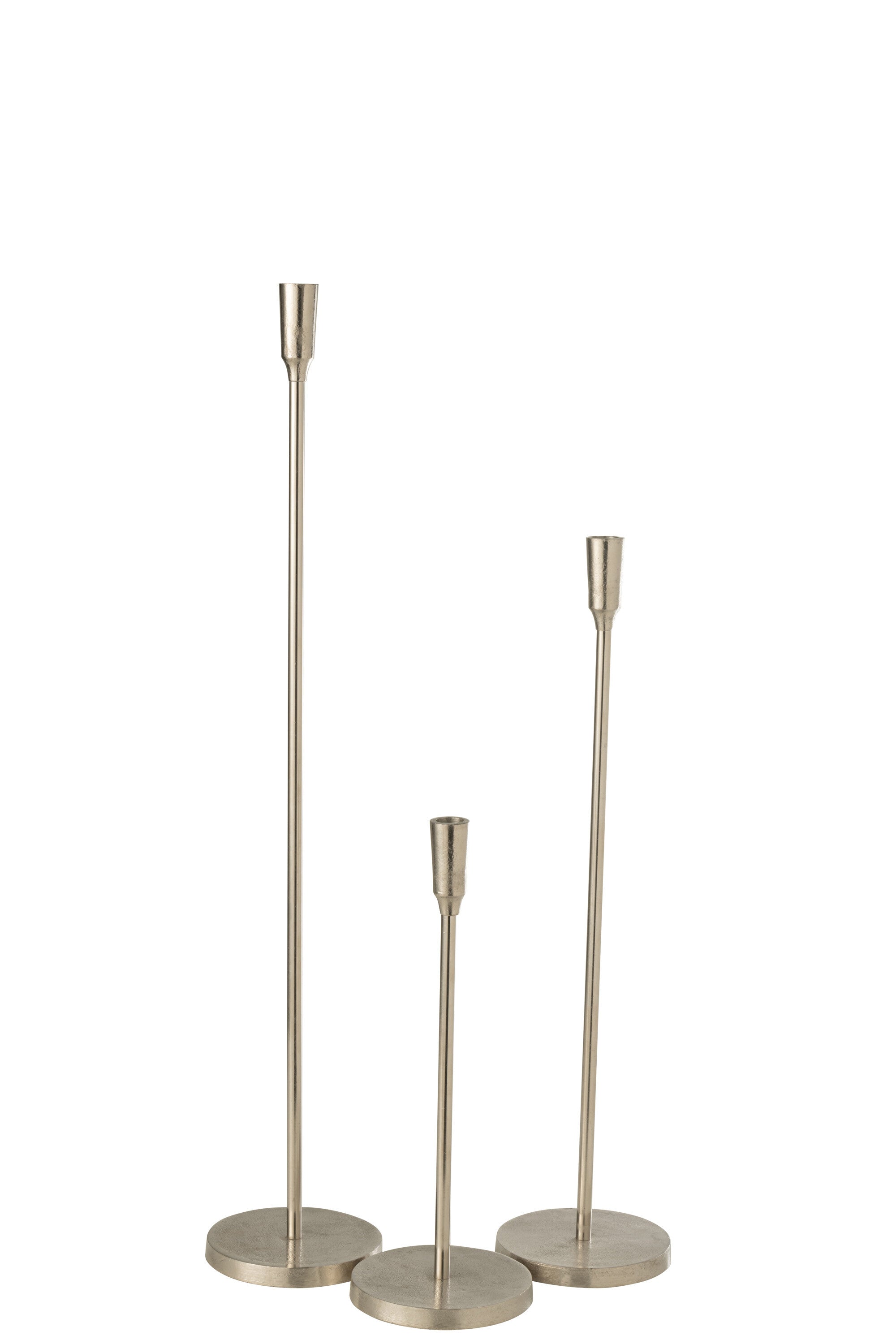 J-Line Kandelaar Metaal Zilver Large