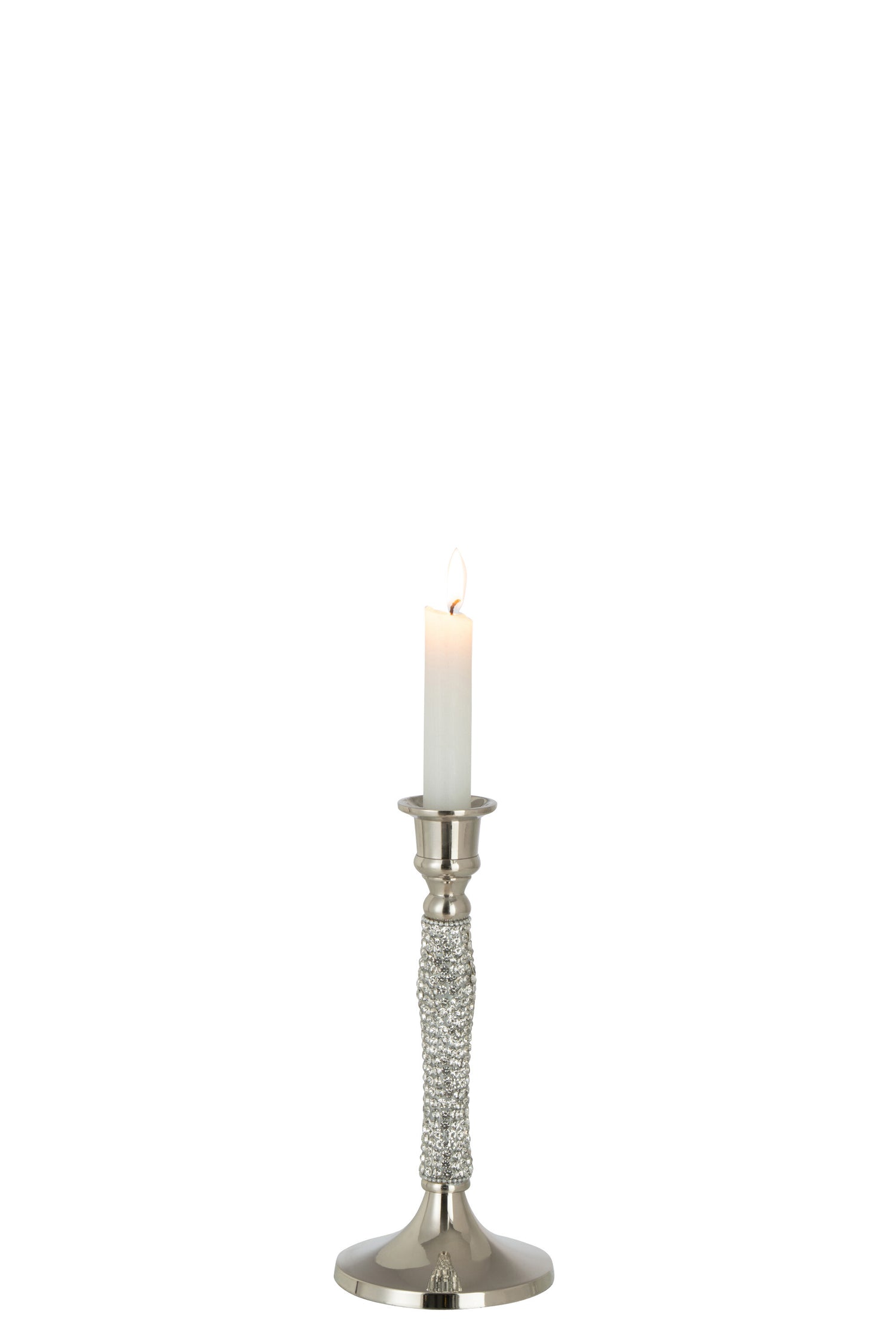 J-Line Kandelaar Diamant Aluminium Zilver Small