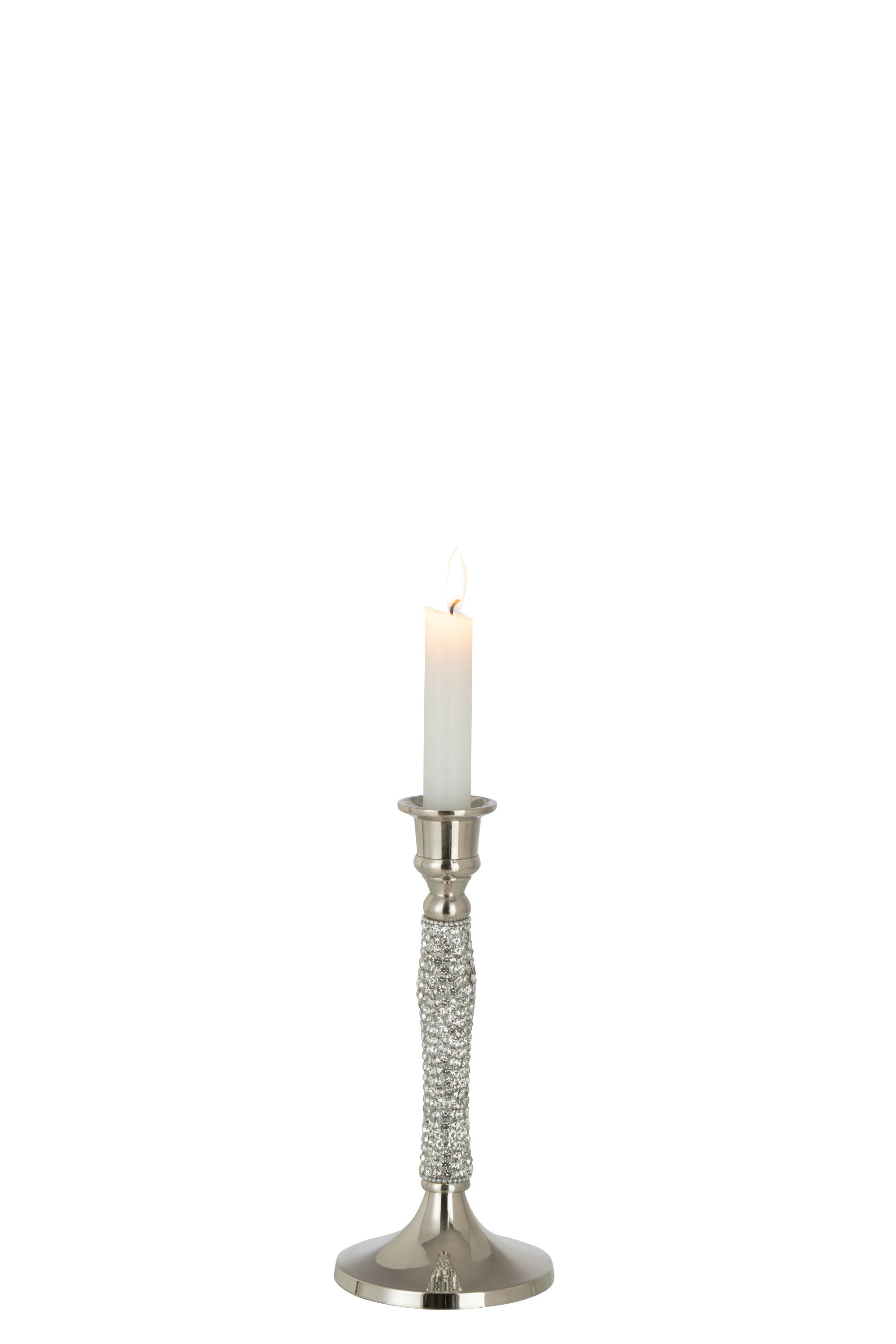 J-Line Kandelaar Diamant Aluminium Zilver Small