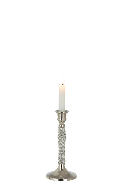 J-Line Kandelaar Diamant Aluminium Zilver Small