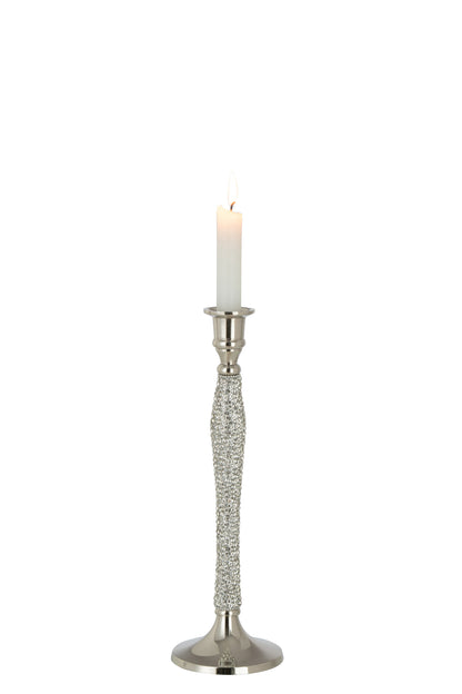 J-Line Kandelaar Diamant Aluminium Zilver Large