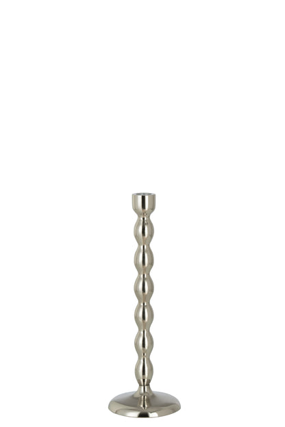 J-Line Kandelaar Bollen Glanzend Aluminium Zilver Small